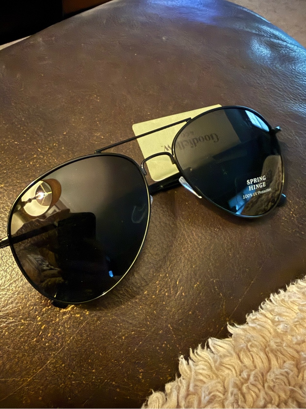 Goodfellow Men's Aviator Sunglasses - Black - New!